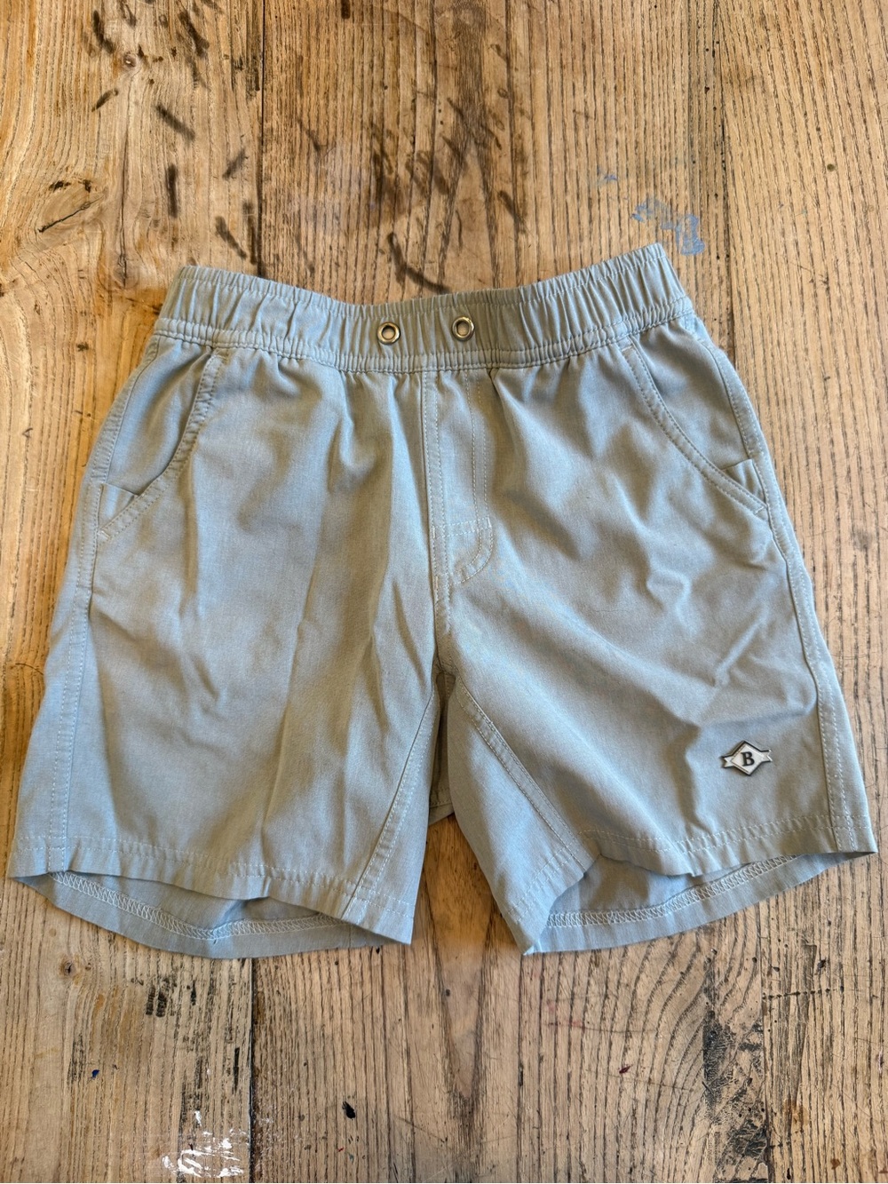 Burlebo Light Gray Kids swim trunk Shorts